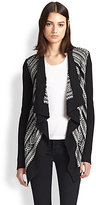 Thumbnail for your product : Bailey 44 Ice Queen Draped Intarsia Cardigan