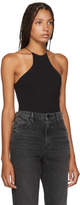 Thumbnail for your product : Alexander Wang Alexanderwang.T alexanderwang.t Black Compact Jersey Halter Bodysuit