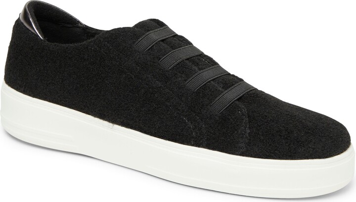 Women's Sport Foam Elastic Lace Slip On Sneaker