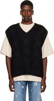 Thumbnail for your product : we11done Black V-Neck Vest
