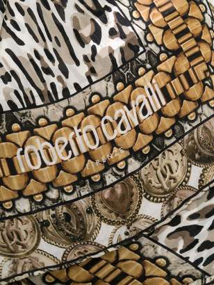 Roberto Cavalli leopard print scarf