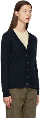 Maison Margiela Navy Fitted Classic Cardigan