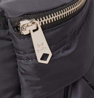 Paul Smith Leather-Trimmed Shell Belt Bag - Men - Navy