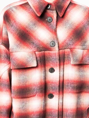 IRO Blurred-Check Long-Sleeved Shirt