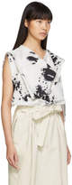 Thumbnail for your product : Lemaire White and Black Animal Skin Print Foulard Blouse