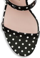 Thumbnail for your product : Kate Spade Palm Springs Polka Dot Leather Sandals