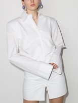 Thumbnail for your product : ATTICO Long-Sleeve Short Shirtdress