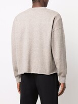 Thumbnail for your product : Extreme Cashmere Logo-Patch V-Neck Jumper