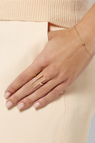 Thumbnail for your product : Ileana Makri Double Bar 18-karat gold diamond ring