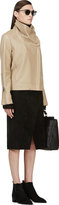 Thumbnail for your product : Helmut Lang Beige Leather Petal Jacket