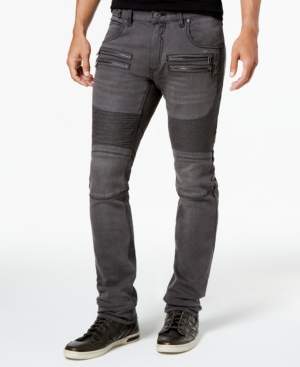 INC International Concepts Men's Moto Stretch Skinny Jeans, Created for Macy's
