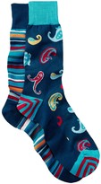 Thumbnail for your product : Bugatchi Printed Socks - Pack of 2