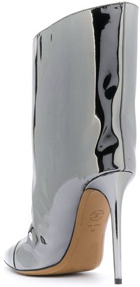 Alexandre Vauthier Wide Chrome Heeled Boots