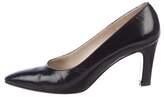 Thumbnail for your product : Bruno Magli Leather Round-Toe Pumps