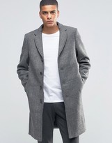 Thumbnail for your product : Selected Herringbone Overcoat