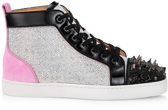 NEW CHRISTIAN LOUBOUTIN LOUIS STRASS SHOES 42.5 PYTHON SHOES SNEAKERS  Golden Exotic leather ref.808083 - Joli Closet