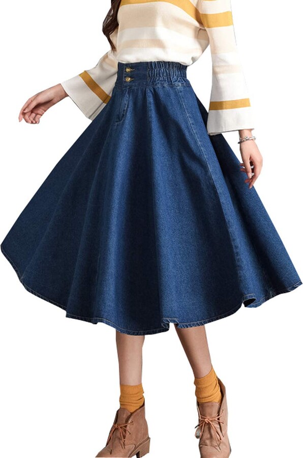 Plus Size Elastic Waist Skirts | Shop the world's largest collection of  fashion | ShopStyle UK