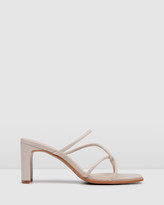 Thumbnail for your product : Jo Mercer Women's Nude Strappy sandals - Novi Mid Heel Sandals