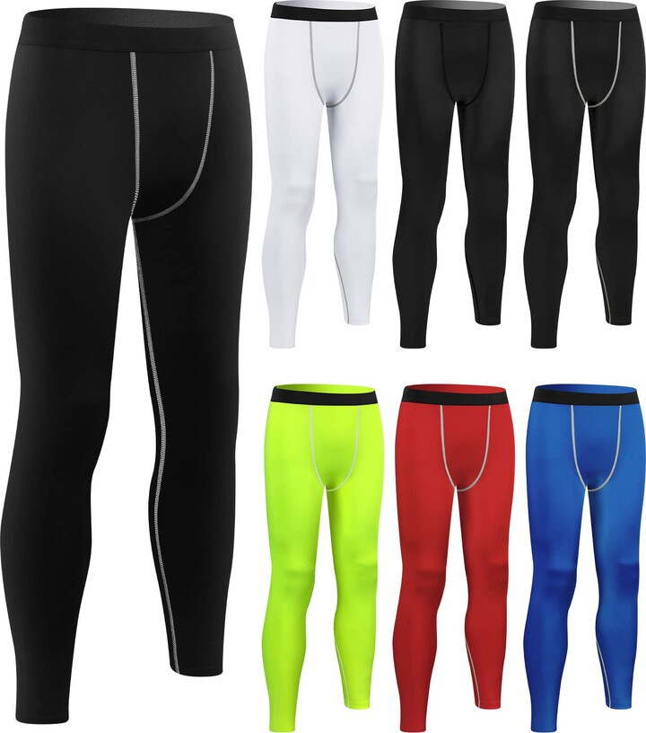 Hicarer 6 Pack Men's Compression Pants Workout Pants Athletic