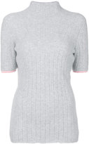 Thumbnail for your product : Victoria Beckham ribbed detail roll neck top