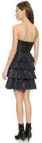 Thumbnail for your product : Rebecca Taylor Ruffle Dress with Leather Trim