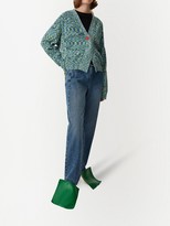 Thumbnail for your product : PortsPURE Melange-Effect Rib-Trimmed Cardigan