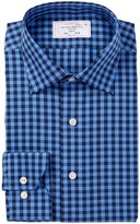 Thumbnail for your product : Lorenzo Uomo Long Sleeve Trim Fit No Wrinkle Check Dress Shirt