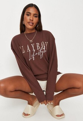 brown playboy sweatshirt