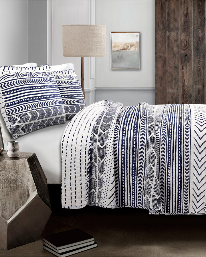 Lush Decor Fashions 3pc Hygge Geo Quilt Set