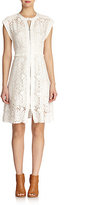 Thumbnail for your product : Rebecca Taylor Zip-Front Lace Dress