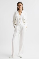 Thumbnail for your product : Reiss Petite Wide Leg Linen Trousers