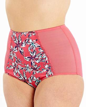 Shapely Figures Full Fit Pink Print Briefs