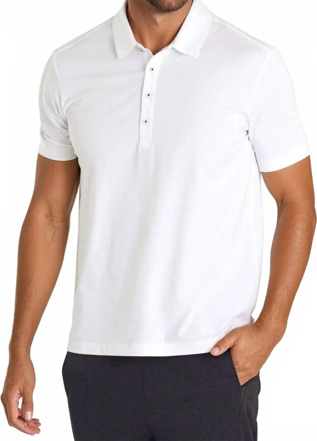Buki Coolest Polo Tech Shirt In White