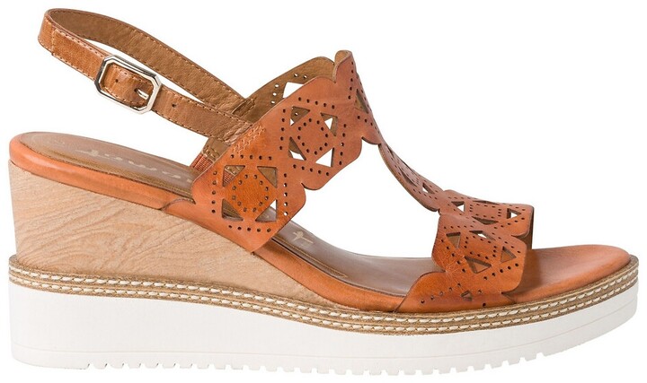 Tamaris Dalina Leather Sandals - ShopStyle