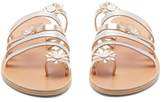 Thumbnail for your product : Ancient Greek Sandals X Fabrizio Viti Victoria Leather Sandals - Womens - Silver Gold