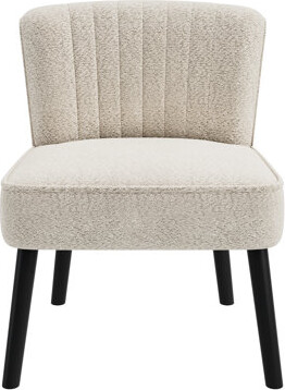 Compact Chair In White - Sophisticated With 100% Upholstery Beach For Outdoor Use Materials