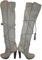 Thumbnail for your product : Azzaro Grey Velvet Boots