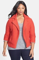 Thumbnail for your product : Lucky Brand Textured Sweater Jacket (Plus Size)