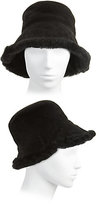 Thumbnail for your product : Saks Fifth Avenue Suede & Shearling Seamed Cloche Hat