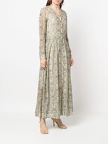 Thumbnail for your product : Black Coral Gloria paisley-print long dress