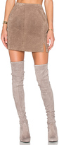 Thumbnail for your product : Blank NYC Suede Skirt in Taupe