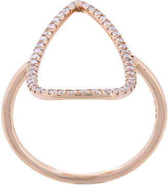 Diane Kordas diamond pear outline ring