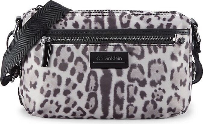 Calvin Klein Sussex Leopard-Pattern Nylon Crossbody Bag - ShopStyle