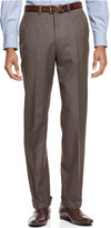 Thumbnail for your product : Ryan Seacrest Distinction Brown Sharkskin Slim-Fit Pants