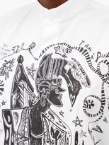 Thumbnail for your product : Charles Jeffrey Loverboy Dander-print Cotton-poplin Shirt - White