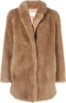 Thumbnail for your product : Yves Salomon Fitted Faux-Fur Button Coat