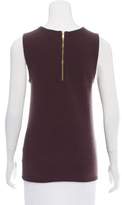 Thumbnail for your product : Tory Burch Ruffle Trimmed Cashmere Top