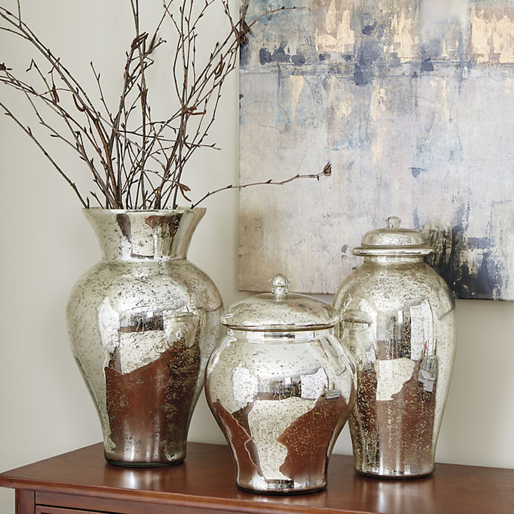 Ballard Designs Mercury Glass Vases - ShopStyle