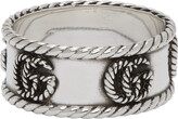 Thumbnail for your product : Gucci Silver Double G Marmont Chain Ring