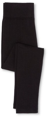 Merona Women's Fleece Lined Legging Black with Nilit Heat Technology